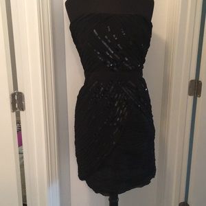 NWT Diane von Furstenberg strapless black dress